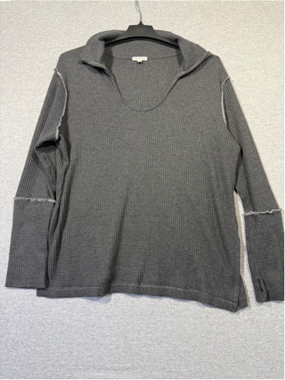 Women's Earthbound Trading Co. Gray Long Sleeve Tee XXL